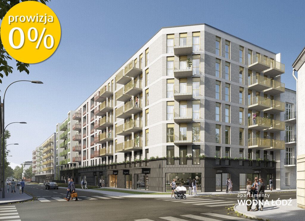 Mieszkanie trzypokojowe na sprzedaż Łódź, Wodna  46m2 Foto 1