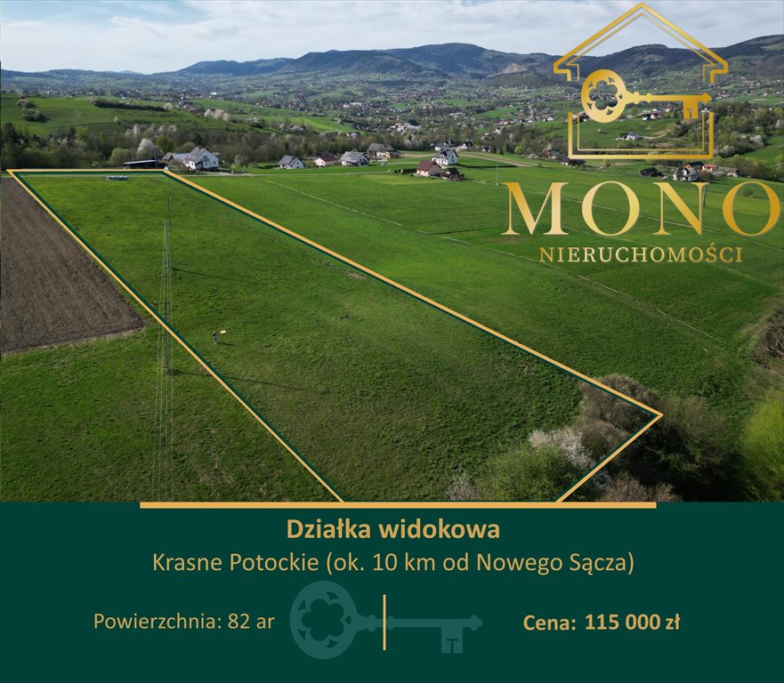 Działka rolna na sprzedaż Krasne Potockie  8 200m2 Foto 1