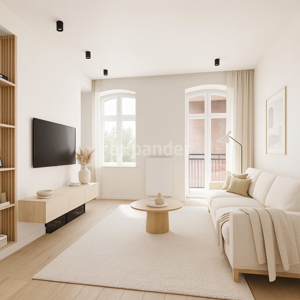 Nowoczesne 2-pokojowe mieszkanie z dużym balkonem w centrum Katowic Katowice, Centrum, ks. Piotra Skargi  37m2 Foto 1