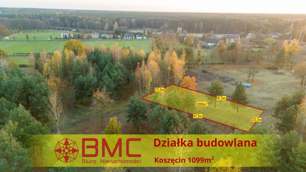 Działka budowlana na sprzedaż Koszęcin, Słowików  1 099m2 Foto 1