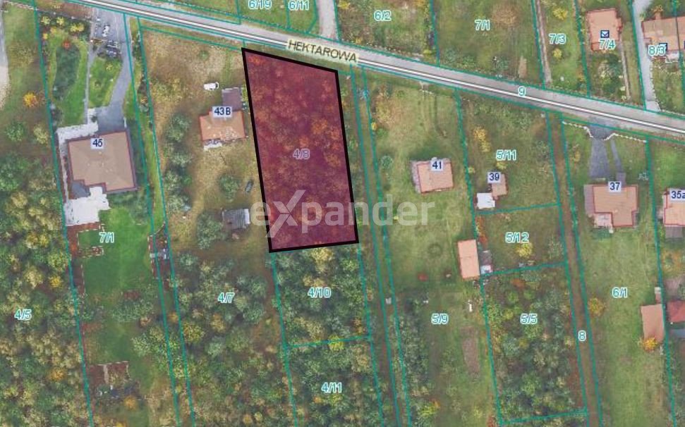 Działka budowlana 2052 m² przy ul. Hektarowej, media, asfalt Częstochowa, Mirów, Hektarowa  2 052m2 Foto 1