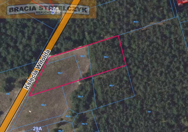 Działka 1342 m² z mediami, las, rekreacja, dom Łacha  2 215m2 Foto 1