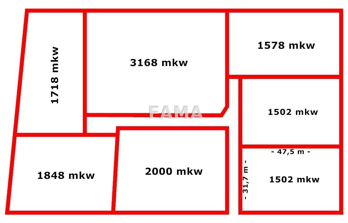 Działka budowlana na sprzedaż Włocławek, Mostki, Mostki, gm. Włocławek  1 502m2 Foto 3