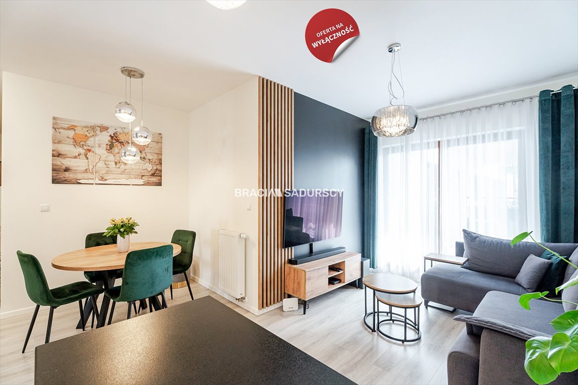 Nowoczesne 3-pokojowe mieszkanie 66 m² z balkonem i garażem Kraków, Podgórze, Szafrana  66m2 Foto 1