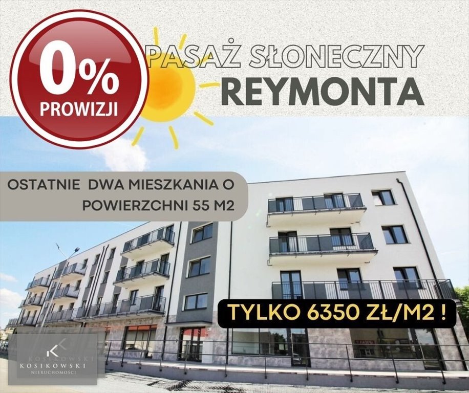 Mieszkanie trzypokojowe na sprzedaż Namysłów, Reymonta  55m2 Foto 1