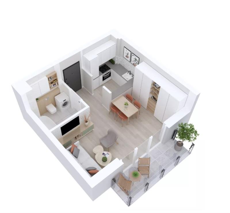 Kawalerka na sprzedaż Gniew, Leśna  29m2 Foto 1