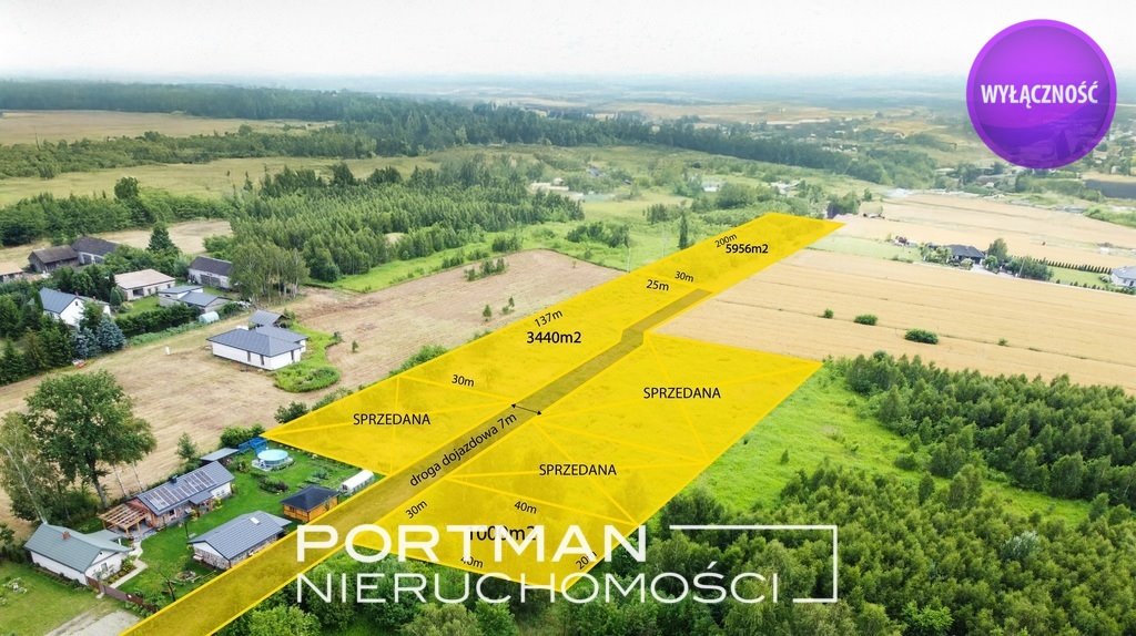 Działka 5956m2 z mediami i dużym potencjałem w Osiecku Osieck  5 956m2 Foto 1