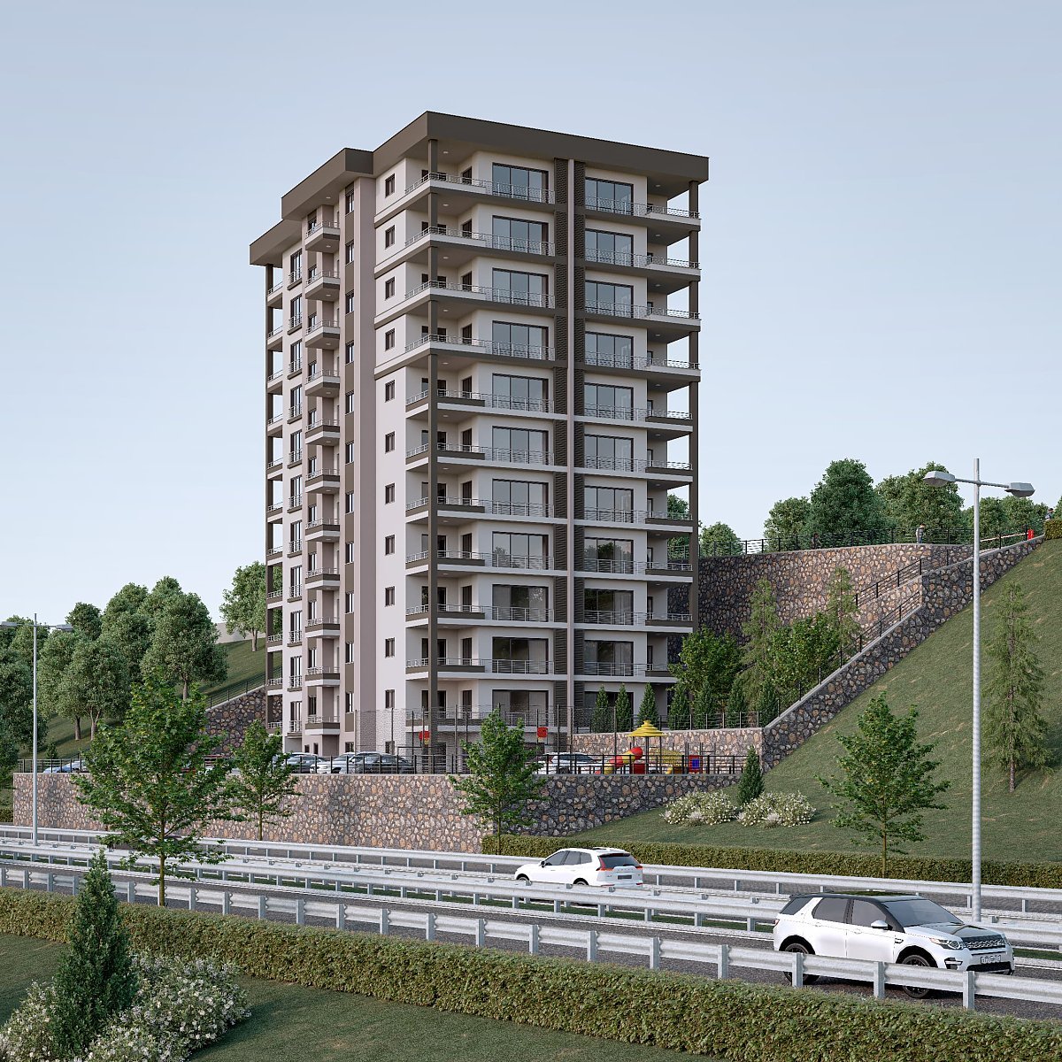 Stylowe 3-pokoje z widokiem na morze i miasto Turcja, Kaşüstü, Kaşüstü, Yomra, Trabzon  190m2 Foto 1