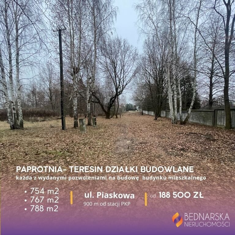 Działka komercyjna na sprzedaż Paprotnia, Piaskowa  754m2 Foto 1