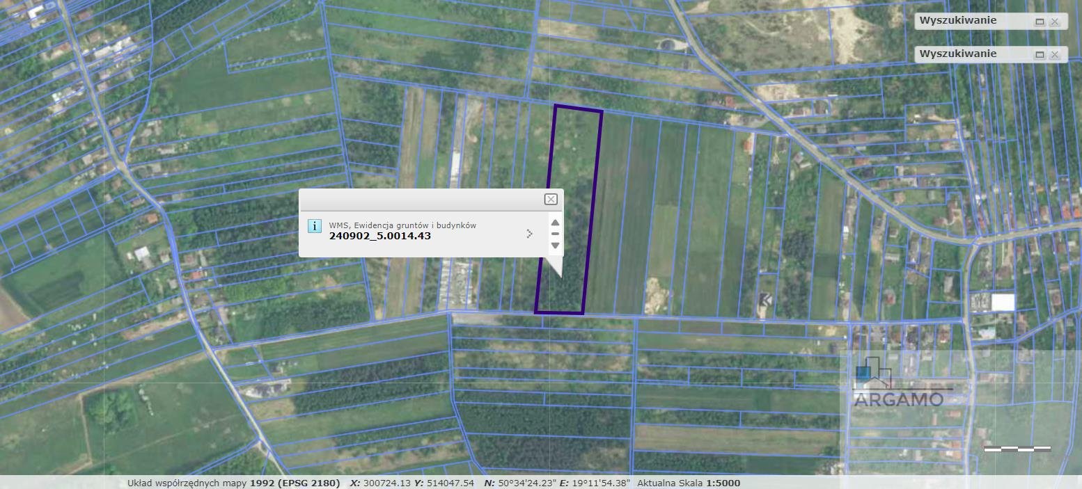 Działka 22 tys. m2 z możliwością odrolnienia i zabudowy Mysłów, Słoneczna  22 000m2 Foto 1