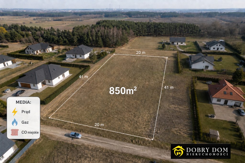 Działka 850 m² pod dom z lasem i rzeką. Potencjał zabudowy. Białystok, Dojlidy Górne  850m2 Foto 1