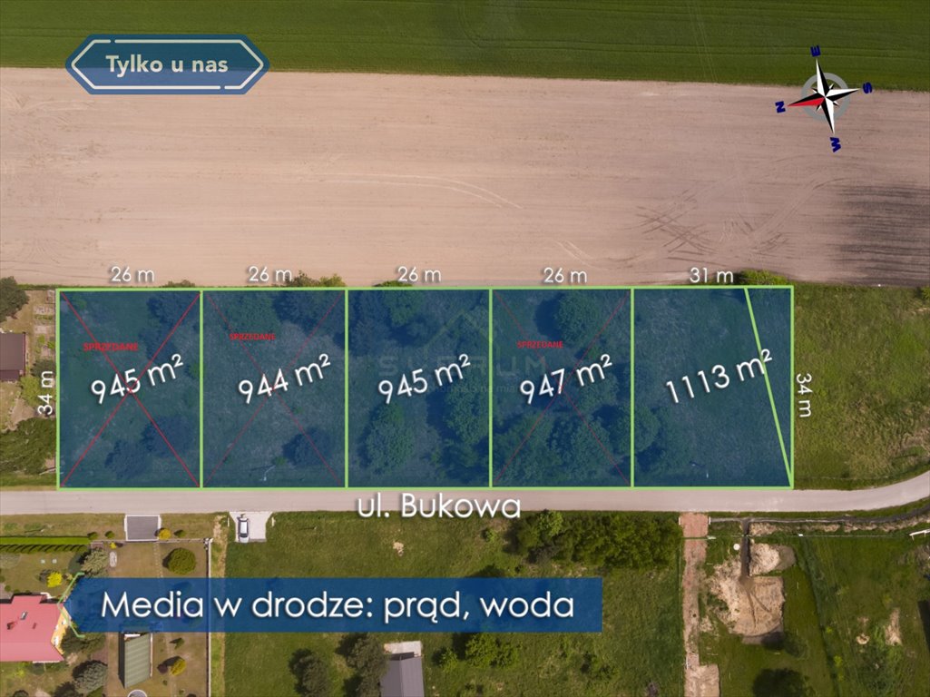 Działka budowlana na sprzedaż Wręczyca Wielka  945m2 Foto 5