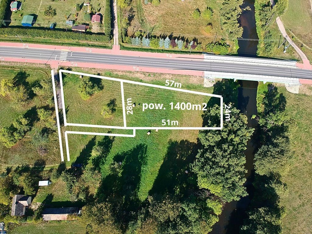 Działka budowlana na sprzedaż Drężewo  1 400m2 Foto 1