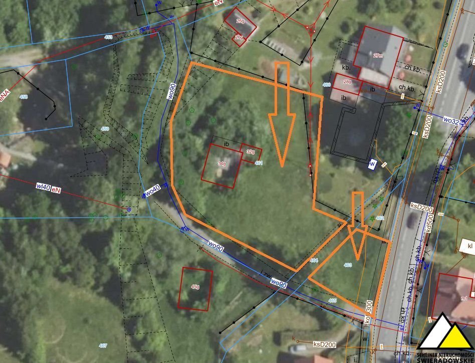 Działka 1900 m² z możliwością zabudowy, asfalt, media Orłowice, Orłowice  1 900m2 Foto 1