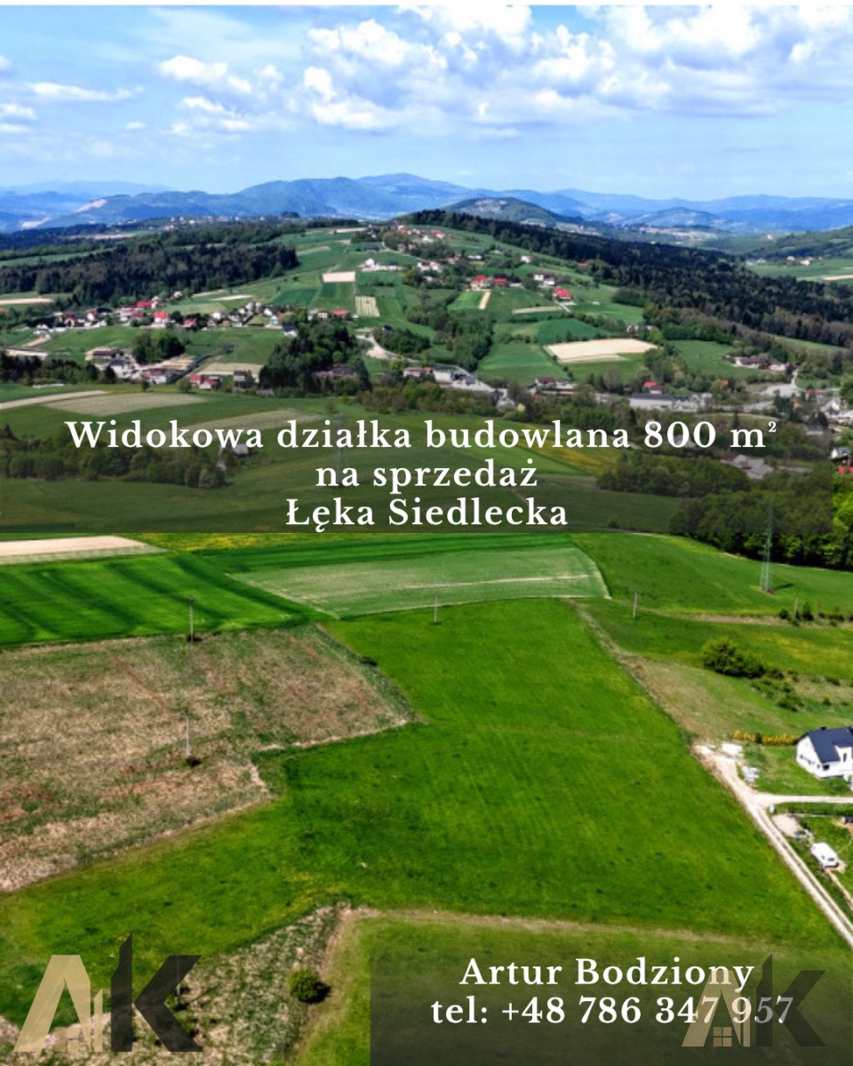 Zapraszam do obejrzenia działek budowlanych 8 i 10,5 ar w Łęce Łęka  800m2 Foto 1