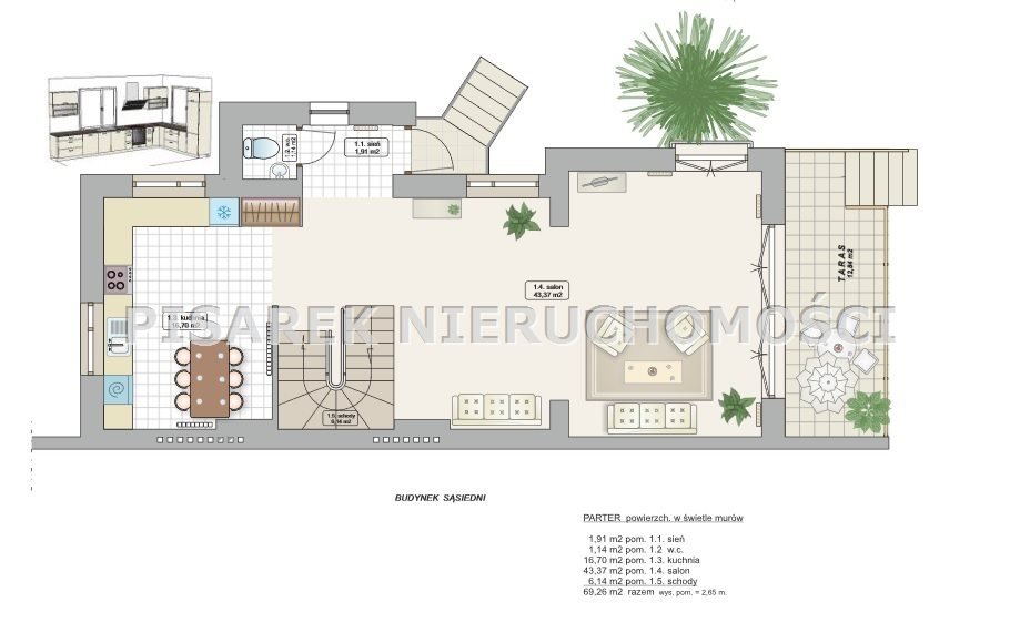 Dom na wynajem Warszawa, Mokotów, Sadyba  220m2 Foto 2