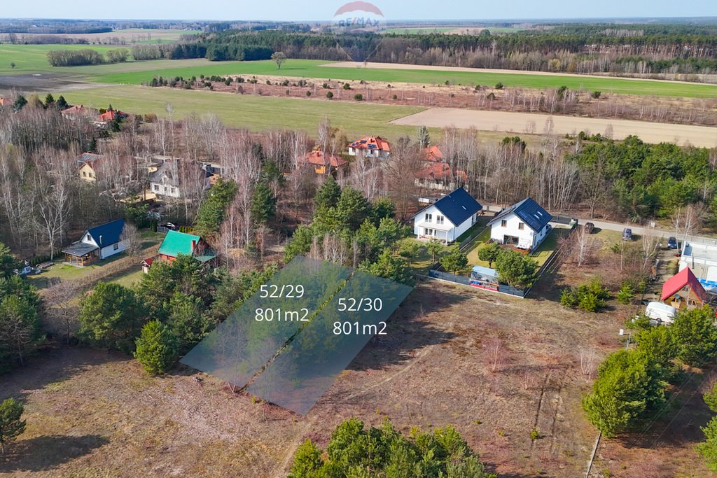 Dwie działki pod dom z dużym ogrodem w Błędowie Błędowo, Brzozowa  1 602m2 Foto 1