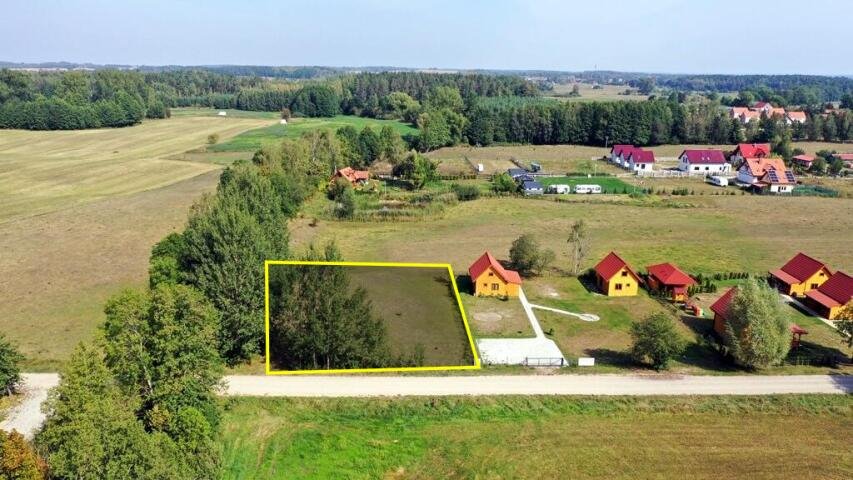 Działka budowlana 1402 m² w Kozinie – blisko jeziora! Kozin  1 402m2 Foto 1
