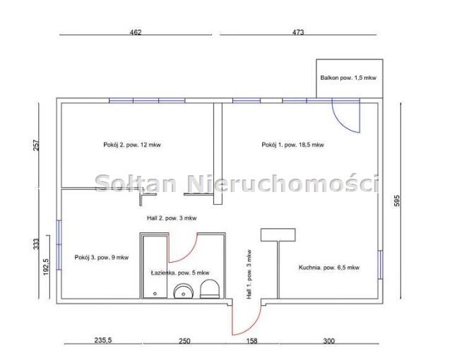 Mieszkanie trzypokojowe na sprzedaż Warszawa, Praga-Południe, Saska Kępa, Nubijska  56m2 Foto 7