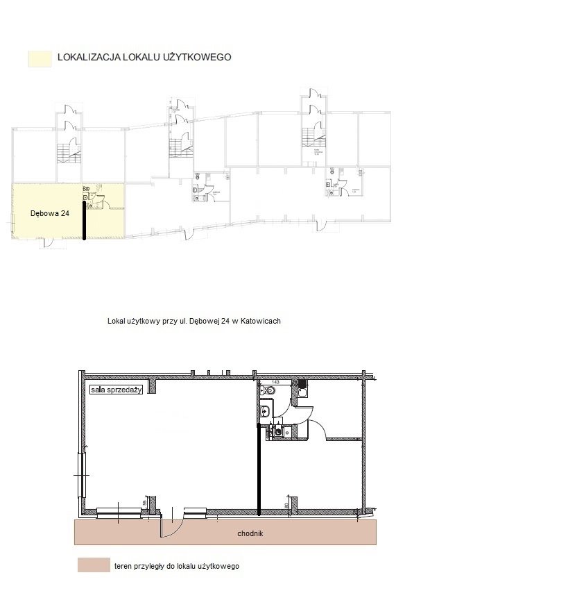 Lokal użytkowy na wynajem Katowice, Dąb, Dębowa 24  69m2 Foto 2