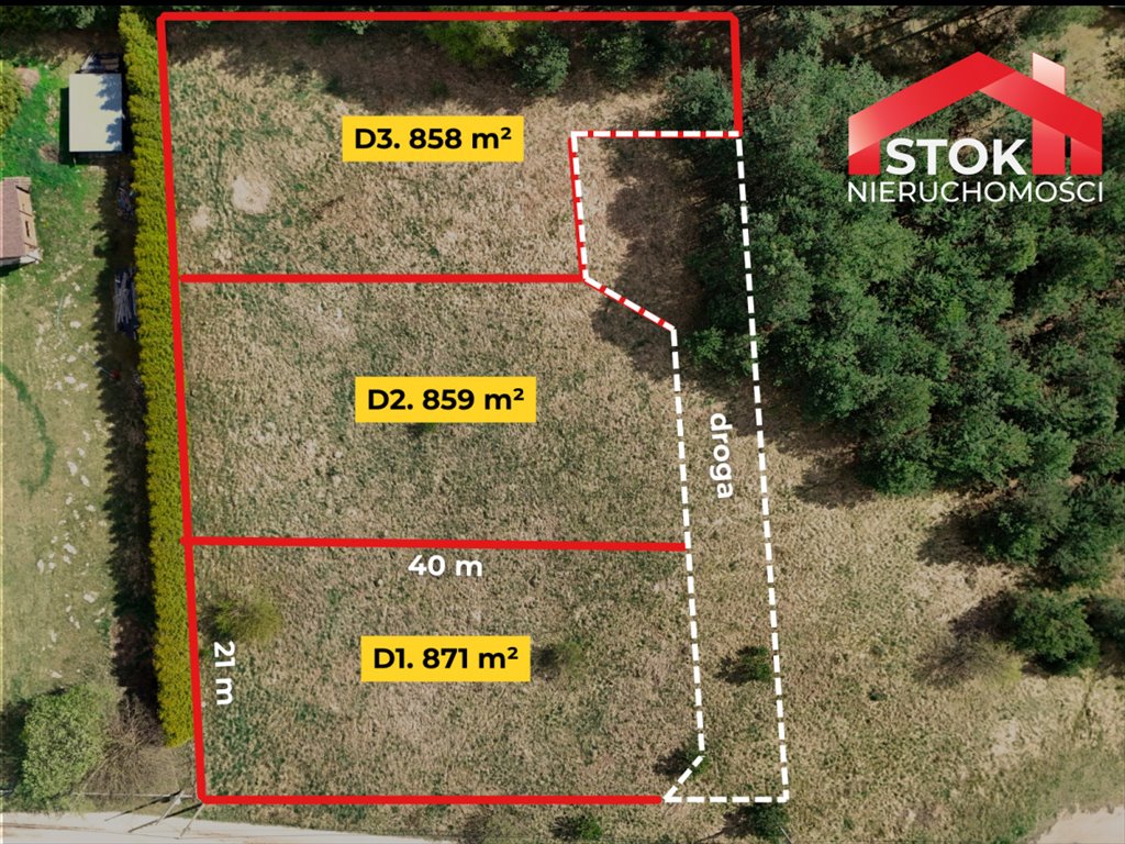 Działka inwestycyjna 3004 m² z MPZP w Lewickie-Stacji polecam Lewickie-Stacja  871m2 Foto 1