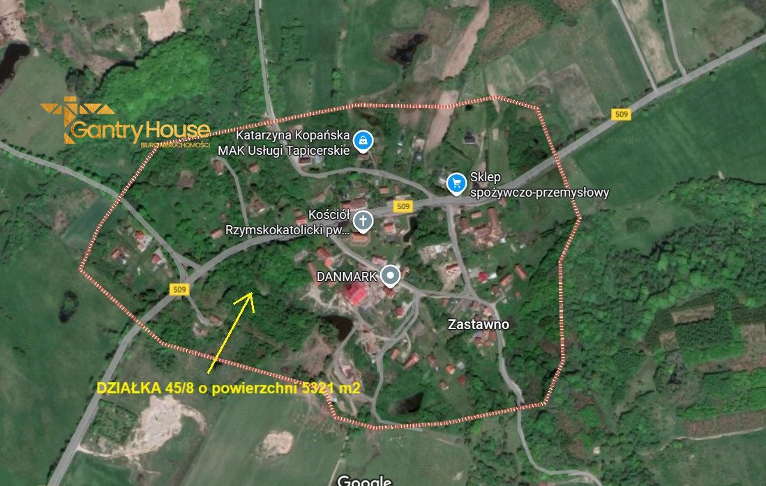 Działka siedliskowa na sprzedaż Zastawno  5 321m2 Foto 1