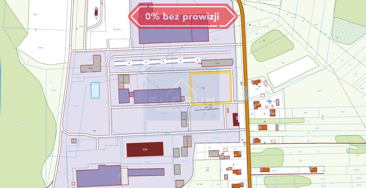 Działka przemysłowo-handlowa pod dzierżawę Częstochowa, Błeszno, Poselska  4 500m2 Foto 1