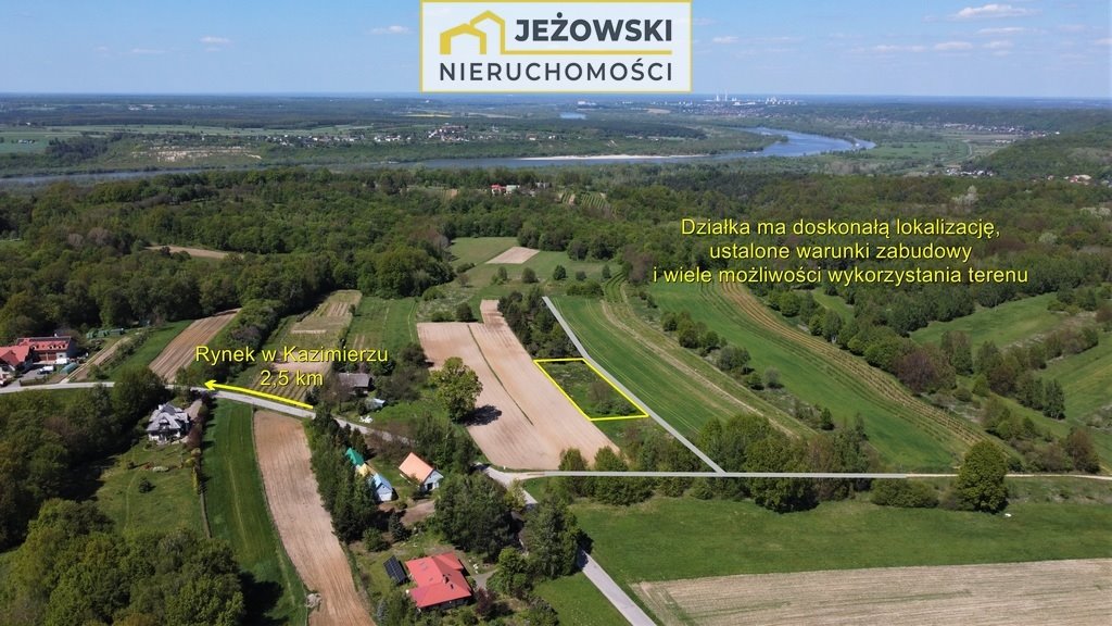 Działka budowlana na sprzedaż Kazimierz Dolny  1 250m2 Foto 2