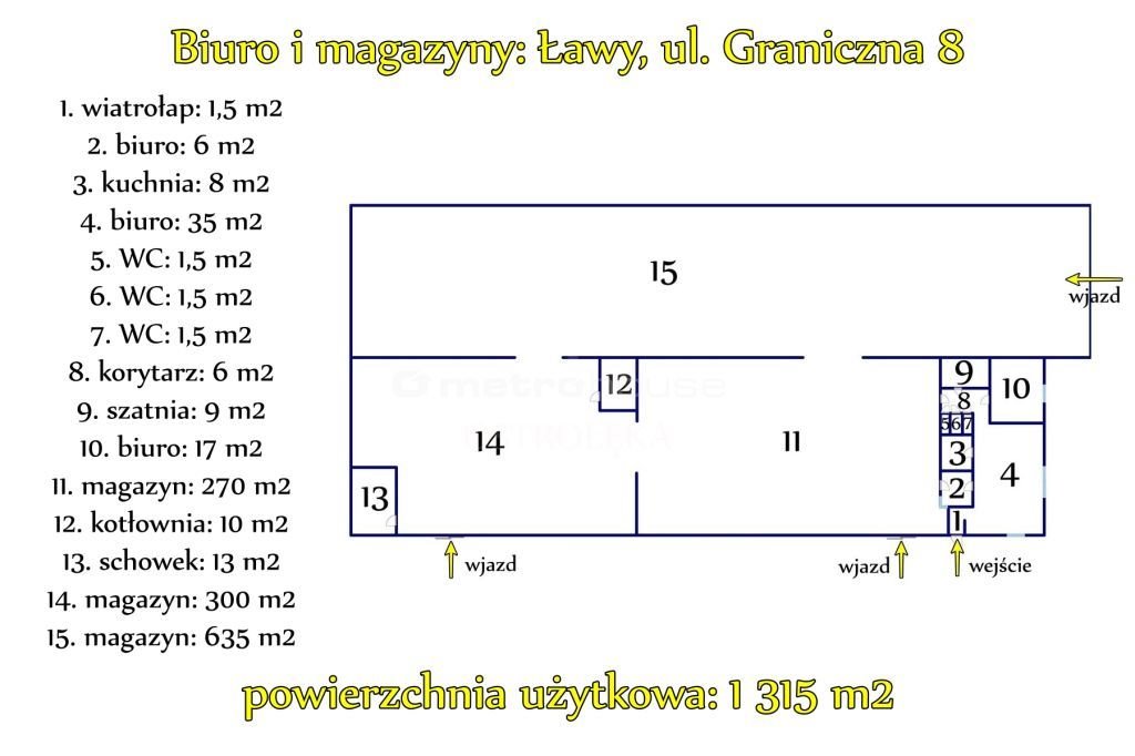 Magazyn na wynajem Ławy  1 315m2 Foto 12