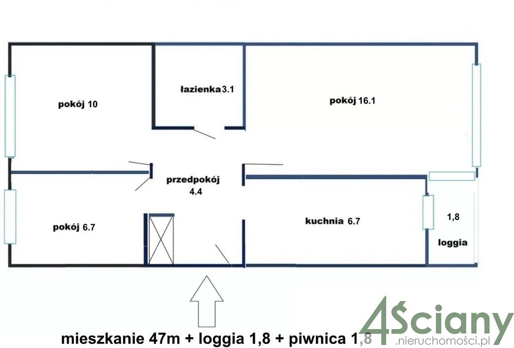 Sprzedam mieszkanie trzypokojowe Warszawa PragaPołudnie , ulica Lizbońska, 47 m2, 560000 PLN