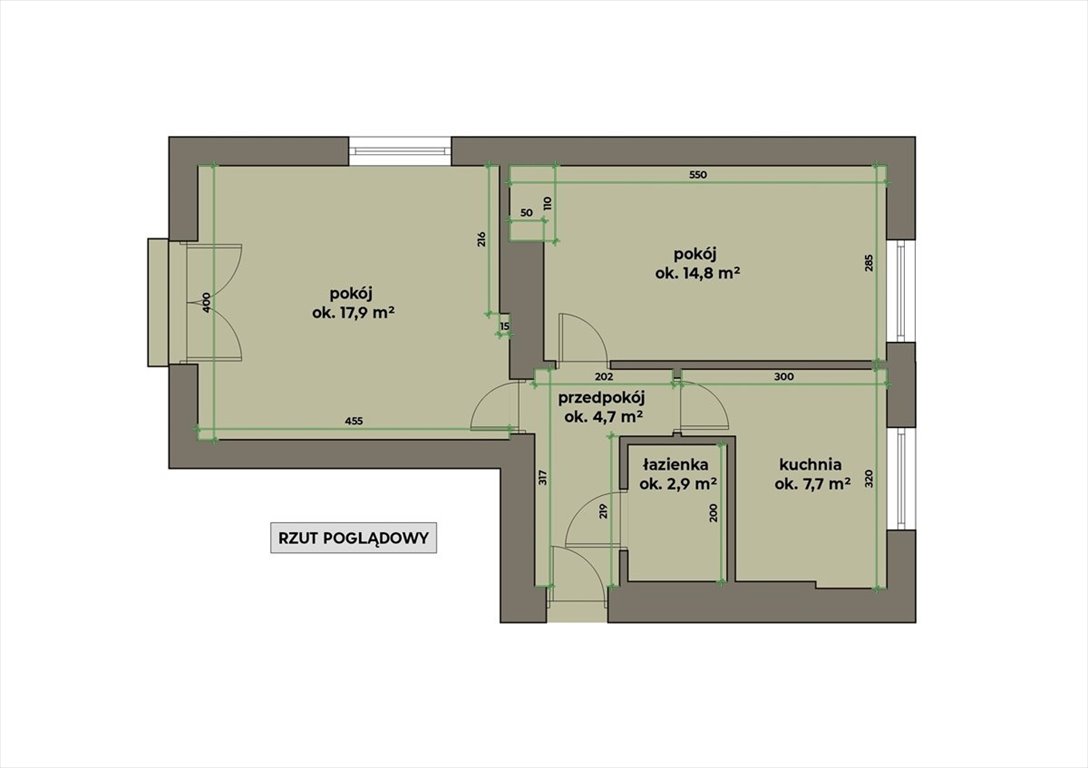 Przestronne 2 pok. z balkonem, cicha okolica, blisko natury Kraków, Łagiewniki-Borek Fałęcki, Borek Fałęcki, Kępna  51m2 Foto 1