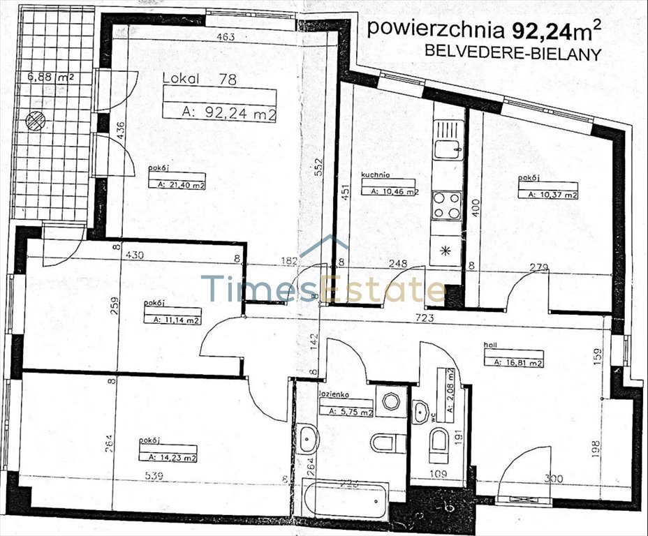 Mieszkanie czteropokojowe  na sprzedaż Warszawa, Bielany, gen. Klemensa Rudnickiego  93m2 Foto 15