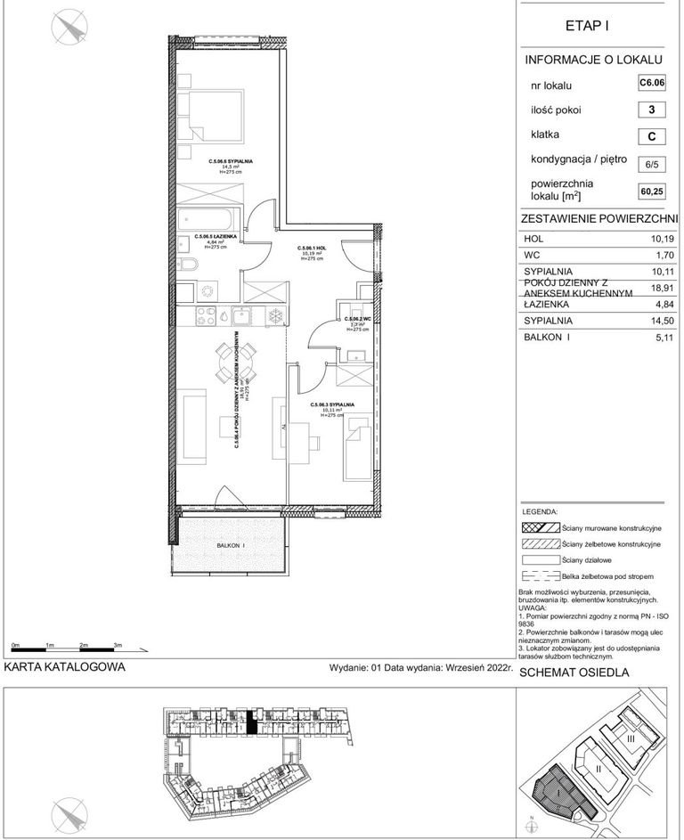 Mieszkanie trzypokojowe na sprzedaż Szczecin, Łasztownia, Bulwar Gdański  60m2 Foto 3