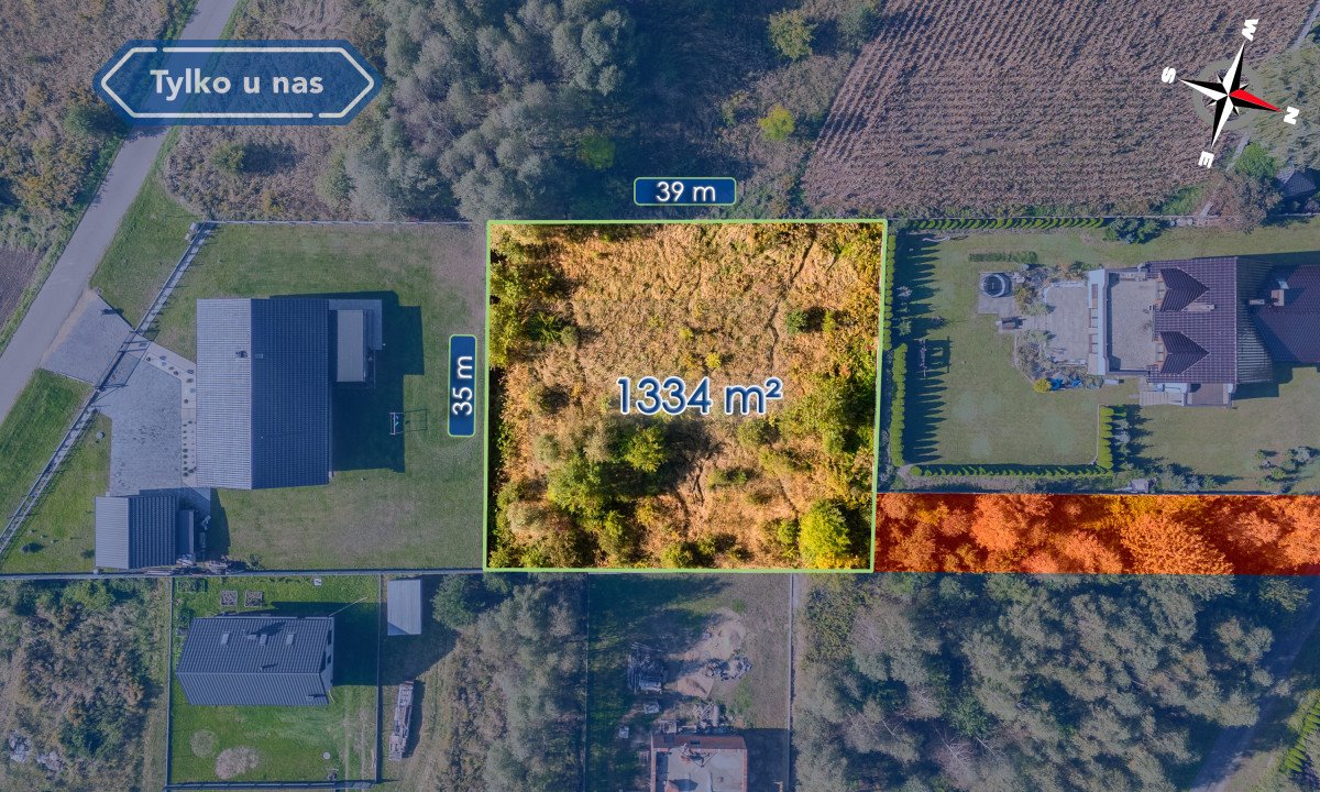 Działka budowlana na sprzedaż Wancerzów, Księżycowa  1 334m2 Foto 1