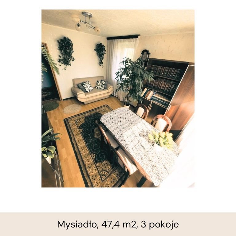 Mieszkanie trzypokojowe na sprzedaż Mysiadło  47m2 Foto 2