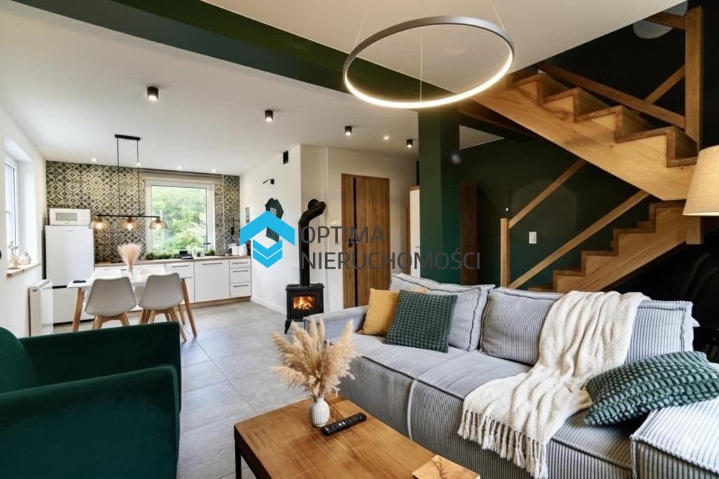 Nowoczesny dom z dwoma apartamentami, 123 m², ogród i garaż Staniszów, STANISZÓW  123m2 Foto 1
