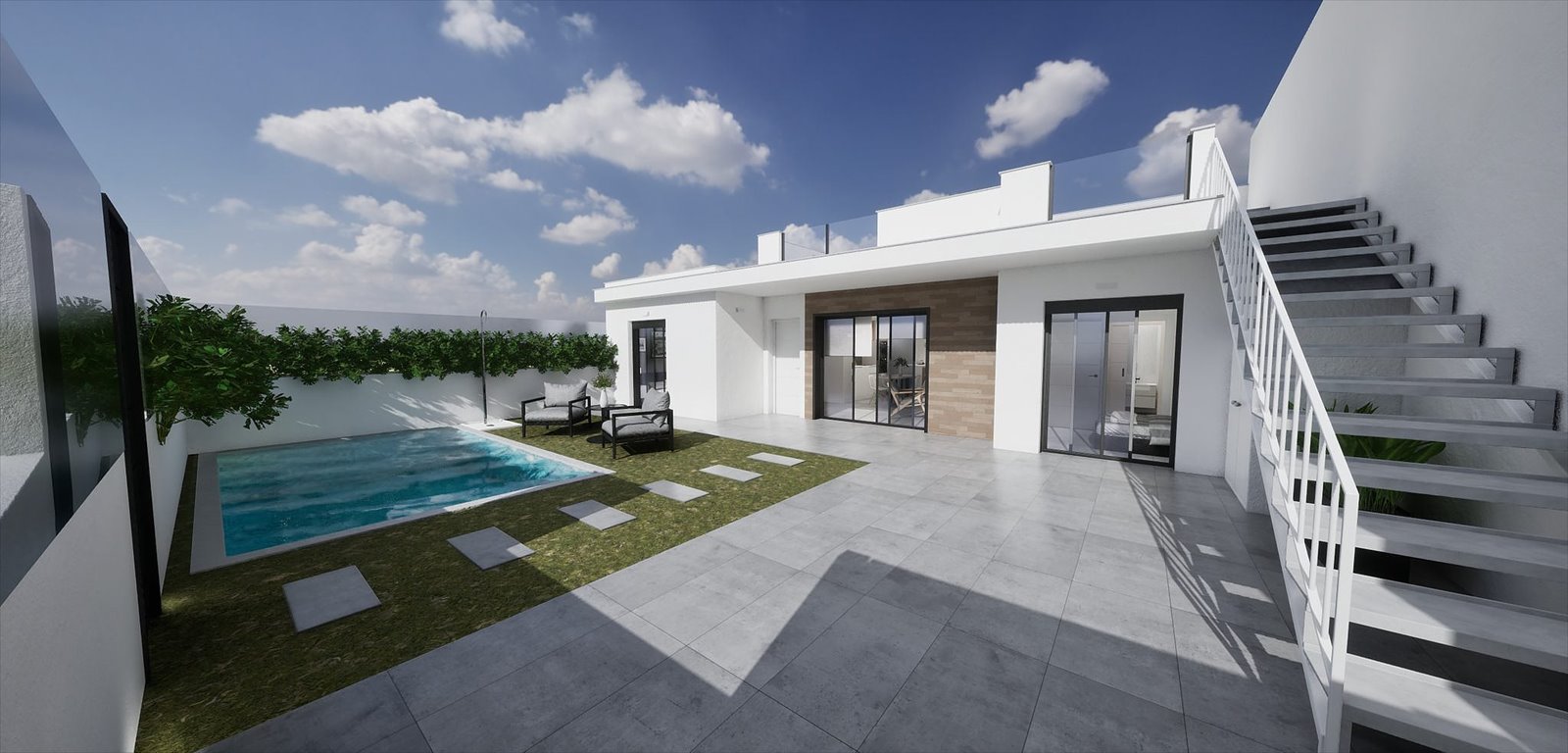 Urokliwa willa z basenem i 3 sypialniami w Torre Pacheco Hiszpania, Torre-Pacheco Centro, Torre-Pacheco Centro, Torre-Pacheco, Murcia  84m2 Foto 1