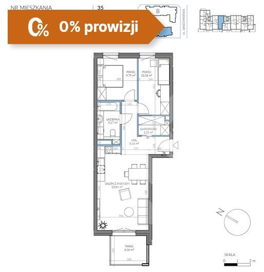 Mieszkanie trzypokojowe na sprzedaż Bydgoszcz, Kapuściska  61m2 Foto 6