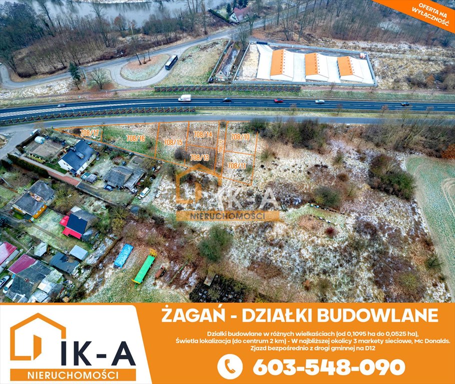 Działka budowlana na sprzedaż Żagań, Żagań, Piłsudskiego  525m2 Foto 6