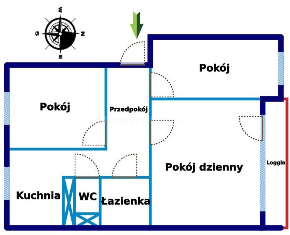 Mieszkanie trzypokojowe na sprzedaż Kielce, Barwinek, Osiedle Barwinek  59m2 Foto 14