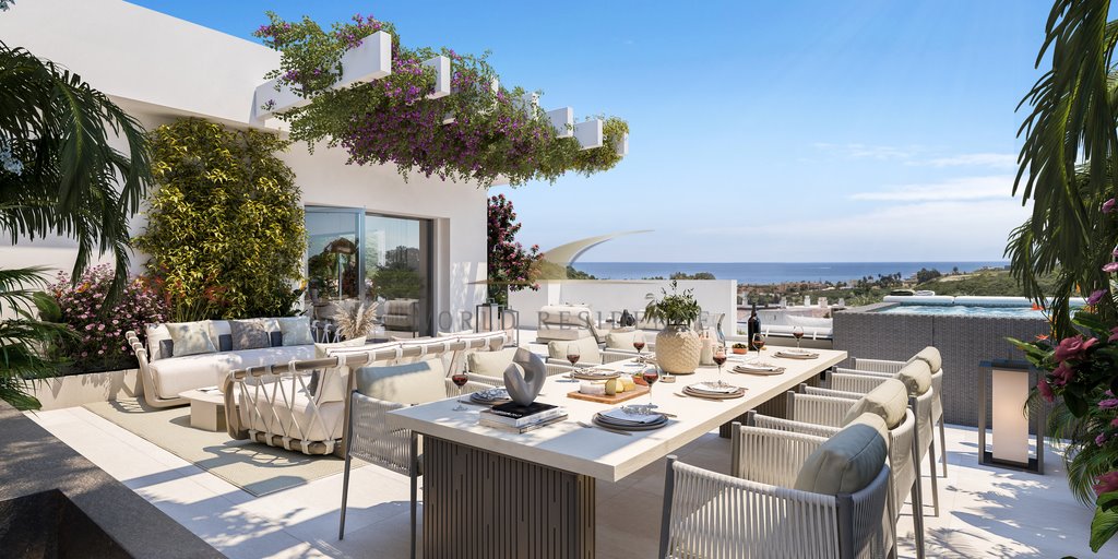 Nowoczesne apartamenty z panoramicznym widokiem na pole golfowe Hiszpania, Casares  164m2 Foto 1