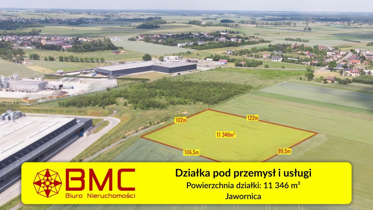 Działka przemysłowo-handlowa na sprzedaż Jawornica  11 346m2 Foto 1