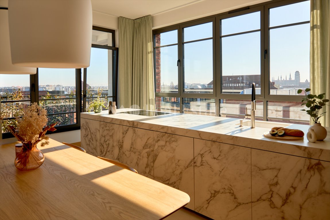 Do sprzedania panoramiczny apartament 104 m² z tarasem i wysokimi sufitami Gdańsk, Młyniska, ks. Jerzego Popiełuszki  104m2 Foto 1