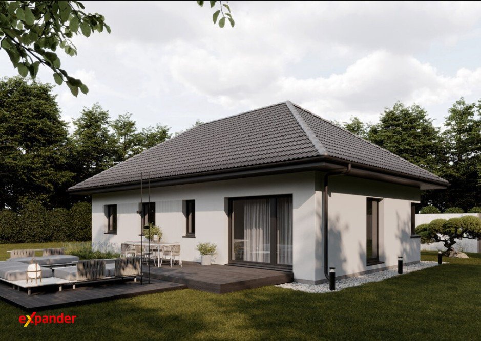Dom wolnostojący 90,8 m² z garażem i pompą ciepła polecam Chrząstawa Mała, Borowa  91m2 Foto 1