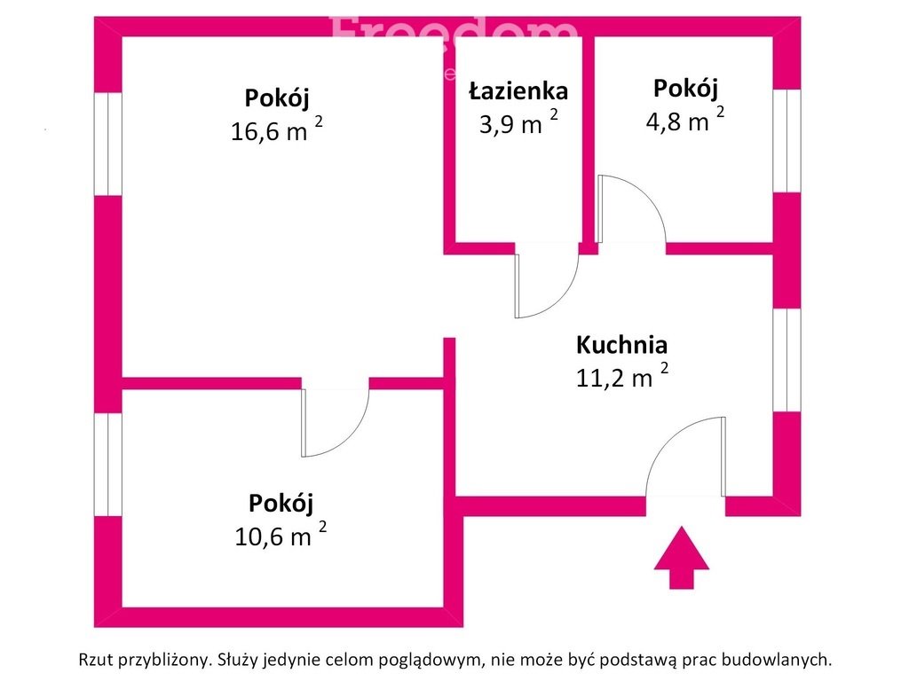 Mieszkanie trzypokojowe na sprzedaż Malbork, Fryderyka Chopina  47m2 Foto 9