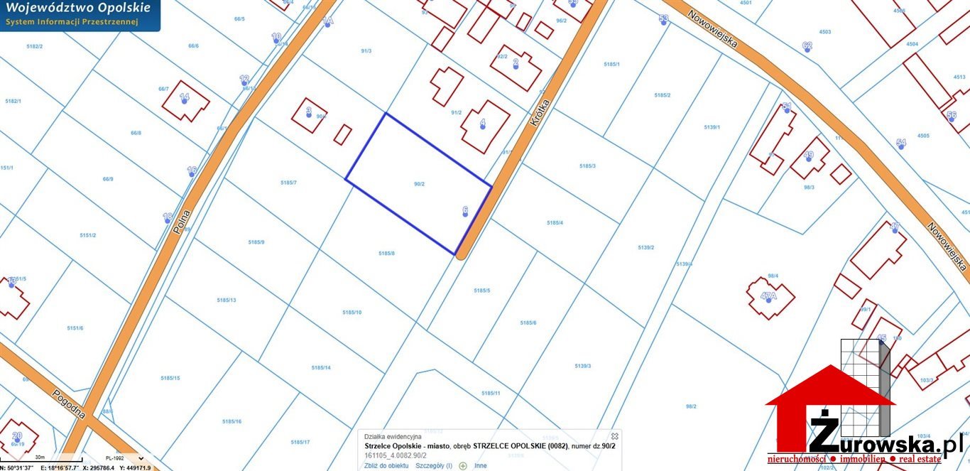 Działka pod zabudowę w Strzelcach Opolskich, 1394 m² Strzelce Opolskie  1 394m2 Foto 1
