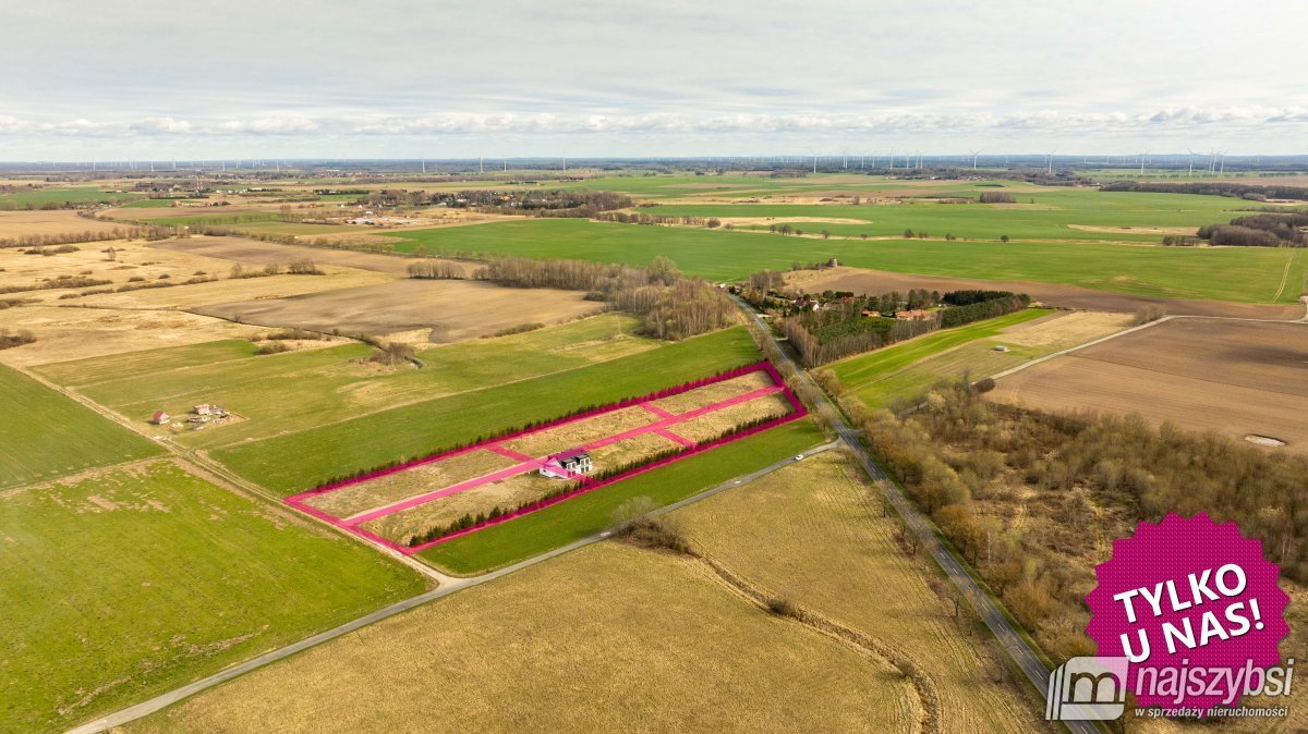 Działka rolna 3200 m² w Stramnicy - media, plan zagospodarowania Kołobrzeg, Stramnica  3 200m2 Foto 1
