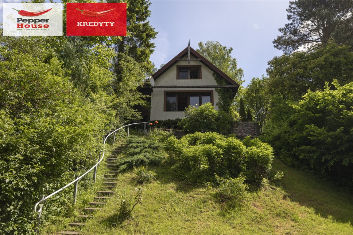 Urokliwy dom 100m2 nad jeziorem Łapalice z widokiem Łapalice  100m2 Foto 1