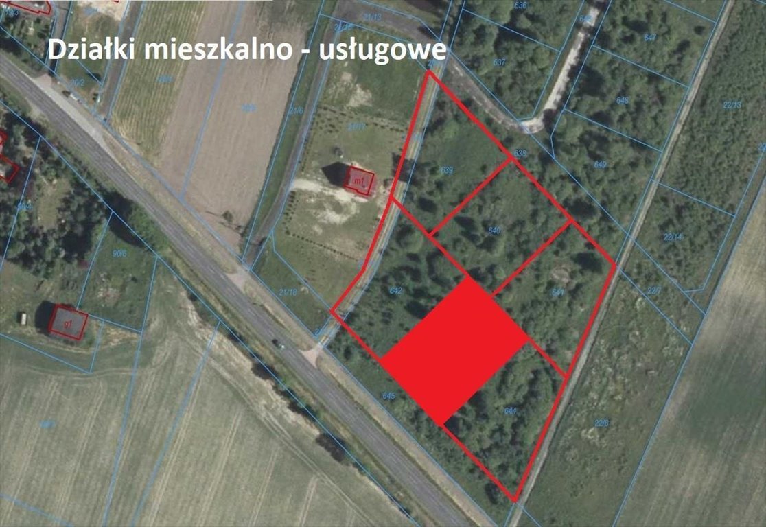 Do sprzedania działka budowlana 1631 m² przy DK Kołobrzeska Dygowo, Kołobrzeska  1 631m2 Foto 1