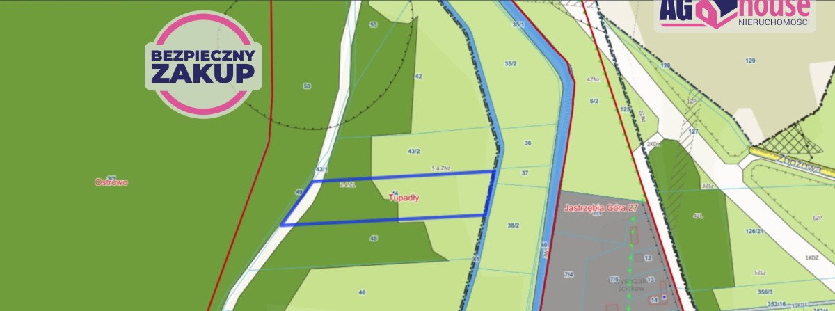 Działka 11 261 m² blisko morza i lasu w Tupadłach. Jastrzębia Góra, Obozowa  11 261m2 Foto 1